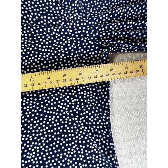 Tahari Long Sleeve Blue And White Polka For Close Women’s Size Small - Picture 7 of 12